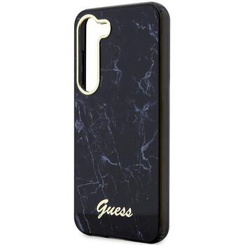 Guess GUHCS23MPCUMAK Hardcase Marble Aizsargapvalks priekš Samsung Galaxy S23+ / melns (GUHCS23MPCUMAK)