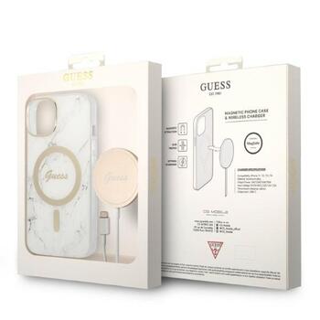 Guess Set GUBPP14MHMEACSH Case+Charger Защитный чехол для iPhone 14 Plus / 15 Plus 6.7