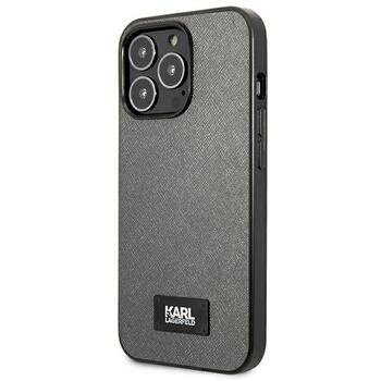 Karl Lagerfeld KLHCP13XSFMP2DG Saffiano Plaque Hardcase Aizsargapvalks priekš iPhone 13 Pro Max 6,7