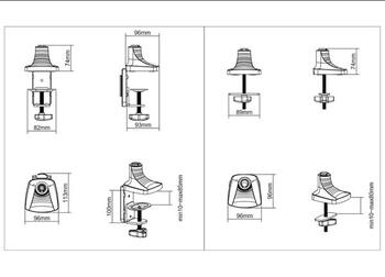 Multibrackets MB-3262 Monitora turētājs ar augstuma regulēšanu (MB-3262)