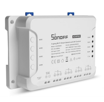 SONOFF 4CHPROR3 Viedais Wi-Fi un RF 433 MHz slēdzis līdz četrām līnijām (M0802010004)