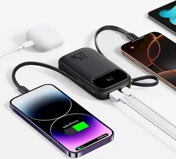 Baseus EnerFill FC31 Портативный аккумулятор 10000 mAh 22.5W USB-C + Lightning / чёрный (6932172691219)