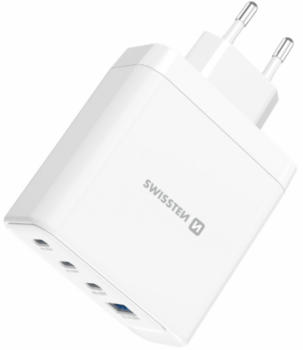 Swissten Travel Charger Core Gan 2x USB-C PD 100W / USB-C 20W / USB-A QC 30W QC 3арядное устройство (22071610)