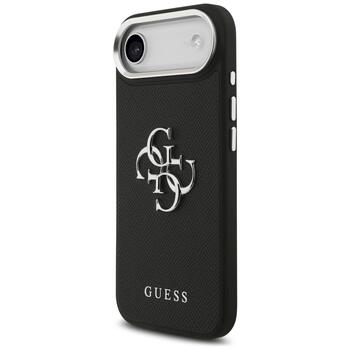 Guess Grained Big 4G Classic Logo Case Защитный чехол для iPhone Air / чёрный (GUHCP17MPG4SMCEK)