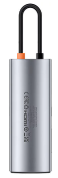 Baseus HDMI4K Gleam USB-C Hub Адаптер (B00030708811-00)