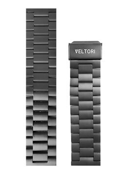 VELTORI Smartwatch Strap Siksniņa viedpulkstenim vīriešiem VT100 VT150 22mm VTB100 / melns (VTB100)