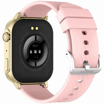 Smartwatch Gravity GT15-7 Силиконовый ремешок + золотой браслет / розовый (GT15-7)