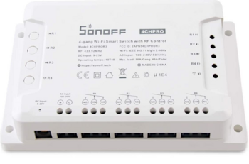 SONOFF 4CHPROR3 Viedais Wi-Fi un RF 433 MHz slēdzis līdz četrām līnijām (M0802010004)