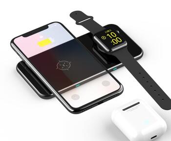 Swissten Wireless Charger 2in1 Беспроводное зарядное устройство 10W (22055520)