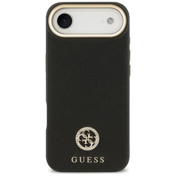 Case Guess Grained Strass Logo MagSafe Защитный чехол для iPhone Air / чёрный (GUHMP17MPGCRMDEK)
