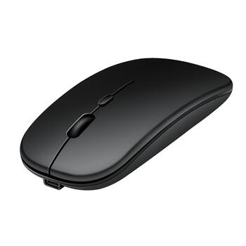 RoGer PM33 Uzlādējama Bezvadu Pele 1600DPI / 2.4GHz / Silent (RO-MOU-PM33-BK)