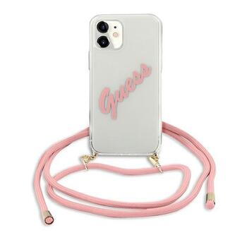 Guess GUHCP12SCRTVSPI Script Vintage Aizsargapvalks priekš iPhone 12 mini 5,4