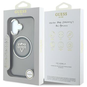 Guess IML Metal Mountain Logo MagSafe Case Защитный чехол для iPhone 16 / чёрный (GUHMP16SHFGTMSLSK)