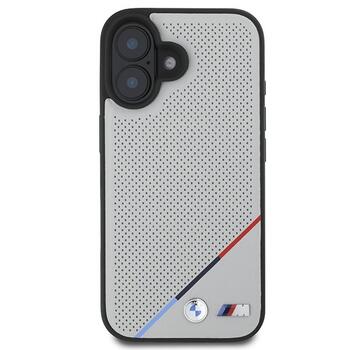 BMW M Perforated Tricolor Line MagSafe Защитный Чехол для Apple iPhone 16 (BMHMP16S23PUPDG)