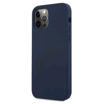 Guess GUHCP12MLSVSBL Script Vintage Защитный чехол для iPhone 12/12 Pro 6,1