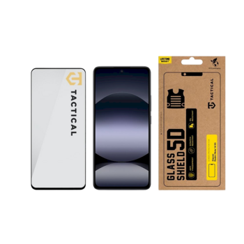 Tactical Glass Shield 5D Защитное стекло для Xiaomi Redmi Note 14 4G/5G, Poco X7 Pro 5G / чёрный (TA-57983124112)