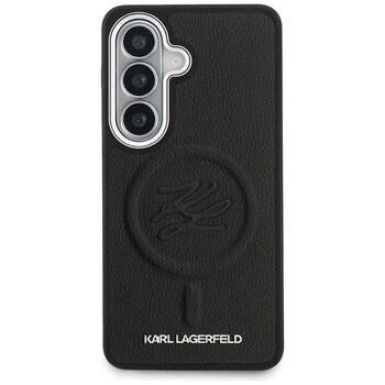 Case Karl Lagerfeld Embossed Ring Initials MagSafe Aizsargapvalks priekš Samsung Galaxy S26 Plus / melns (KLHMS26MPGFKLRDK)