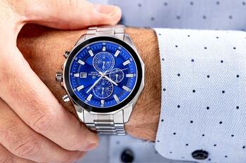Giewont Chronograph Sapphire Vīriešu pulkstenis / sudraba-zils (GW7290-B3)