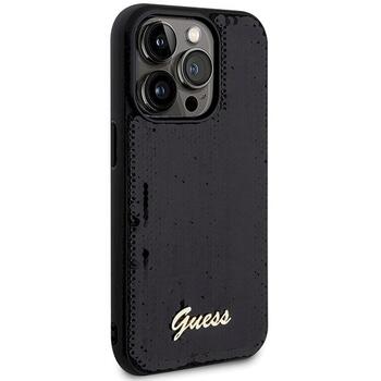 Guess GUHCP13LPSFDGSK Sequin Script Metal Защитный чехол для iPhone 13 Pro / 13 6.1
