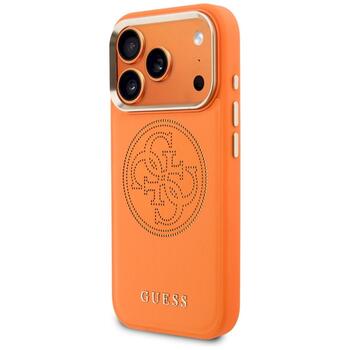 Case Guess Perforated 4G MagSafe Aizsargapvalks priekš iPhone 17 Pro Max / oranžs (GUHMP17X5PG4SRGO)