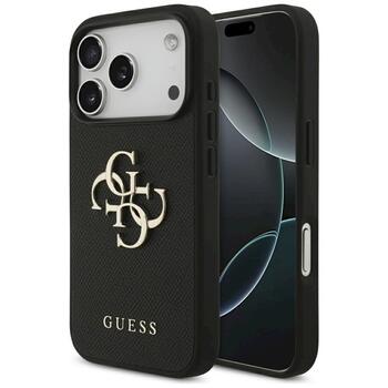 Guess Grained Big 4G & Classic Logo case Защитный чехол для iPhone 17 Pro / чёрный (GUHCP17LPGT4MBK)