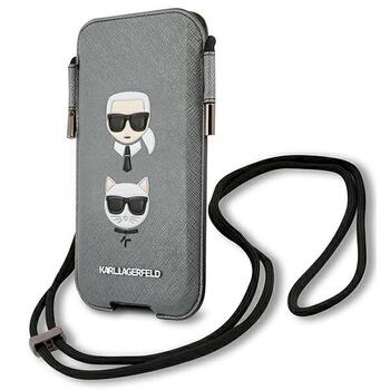 Karl Lagerfeld Saffiano Ikonik Karl&Choupette Head Aizsargapvalks priekš 6.7