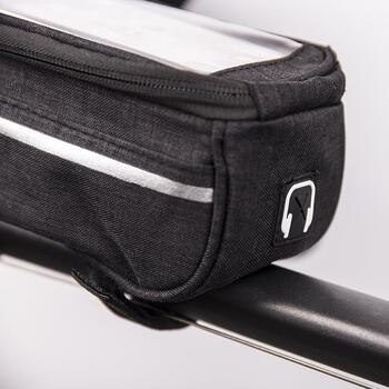 Mocco Ūdensnecaurlaidīga velosipēda rāmja soma ar tālruņa turētāju (MO-9x15-BK)