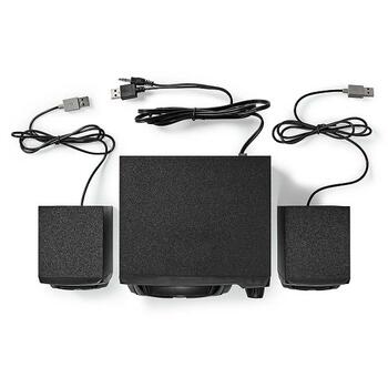 Nedis GSPR31021BK Игровой динамик 2.1 / 33W / LED (GSPR31021BK)