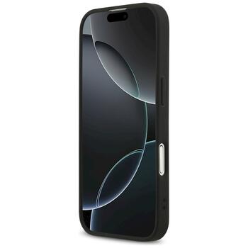 Guess Saffiano Classic Logo MagSafe Защитный чехол для iPhone 17 / чёрный (GUHMP17SPSAHMCK)