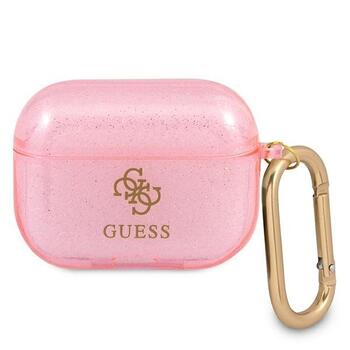 Guess GUAPUCG4GP AirPods Pro cover Защитный чехол для AirPods Pro Glitter Collection / розовый (GUAPUCG4GP)