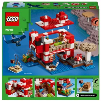 LEGO MINECRAFT 21270 The Mooshroom House Konstruktors (21270)