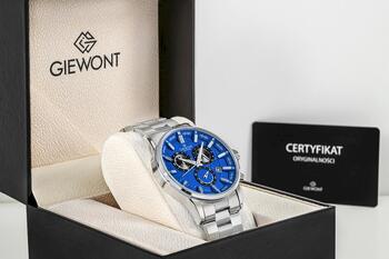 Giewont Vīriešu pulkstenis Chronograph Sapphire / sudrabzils (GW4580-B3)