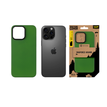 Tactical MagForce Aramid Cover Защитный чехол для Apple iPhone 16 Pro Max / зелёный Toad (TA-57983126543)