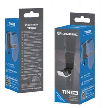 Genesis Tin 305 Lādētājs Priekš PS5 Slim Spēļu Kontrolieriem (KN-O-GNS-001)