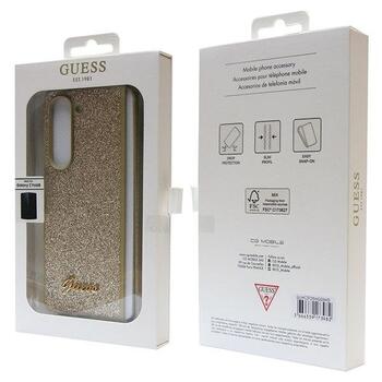 Guess GUHCZFD5HGGSHD Golden Hard Case Glitter F946 Maciņš priekš Samsung Galaxy Z Fold5 (GUHCZFD5HGGSHD)