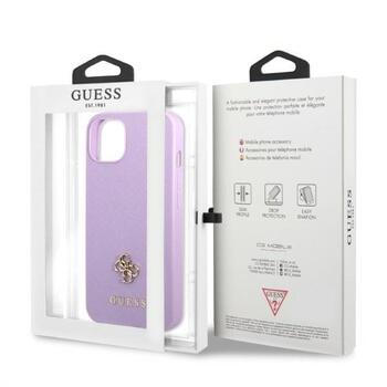 Guess GUHCP13SPS4MU Saffiano 4G Small Metal Logo Защитный чехол для iPhone 13 mini 5,4