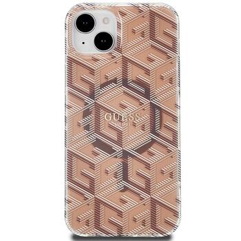Guess GUHMP15MHGCUSTGW Hardcase IML GCube MagSafe Aizsargapvalks priekš iPhone 15 Plus/14 Plus 6.7