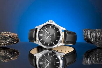 Giewont Elegance Sapphire Vīriešu rokas pulkstenis GW5160-A2 / melns (GW5160-A2)