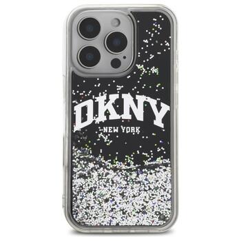 DKNY Liquid Glitter Arch Logo Защитный Чехол для Apple iPhone 16 Pro Max (DKHCP16XLBNAEK)
