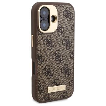 Guess GUHMP16MU4GPRW Hardcase 4G Logo Plate MagSafe Защитный чехол для iPhone 16 Plus 6.7