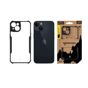 Tactical Quantum Stealth Cover Защитный чехол для Apple iPhone 14 / прозрачный/чёрный (TA-57983116304)