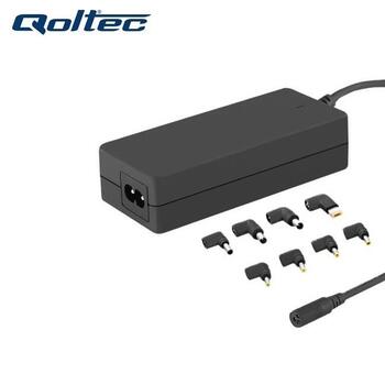 Qoltec 50012 Универсальное 90W (Max 4.75A) AC Автоматическая Сетевая зарядка c 8 коннекторами (50012)