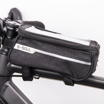 Mocco Ūdensnecaurlaidīga velosipēda rāmja soma ar tālruņa turētāju (MO-9x15-BK)