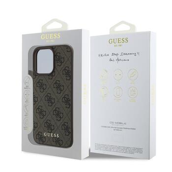 Guess 4G Charm Case Защитный чехол для iPhone 16 Pro Max Tone on Tone / коричневый (GUHCP16XGF4GCW)