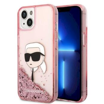 Karl Lagerfeld KLHCP14MLNKHCP Glitter Karl Head Aizsargapvalks priekš iPhone 14 Plus / 15 Plus 6,7