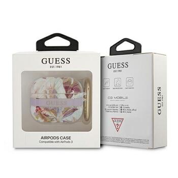 Guess GUA3HHFLU Защитный чехол для AirPods 3 Flower Strap Collection / фиолетовый (GUA3HHFLU)