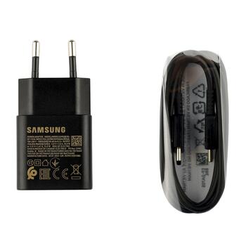 Samsung EP-T1510EBE + EP-DA705BBE Сетевое зарядное устройство 15W + USB-C - USB-C кабель чёрный (bulk) (EP-T1510EBE/EP-DA705BBE)