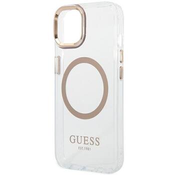 Guess GUHMP14SHTRMD Hardcase Metal Outline Magsafe Защитный чехол для iPhone 14 / 15 / 13 6.1