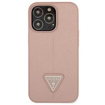 Guess GUHCP13LPSATLP Saffiano Triangle Logo Защитный чехол для iPhone 13 Pro / 13 6,1