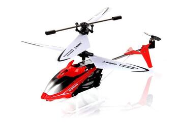 SYMA S5 Helikopters ar žiroskopu stabilizatoru / LED / Sarkans (SYMA-S5)